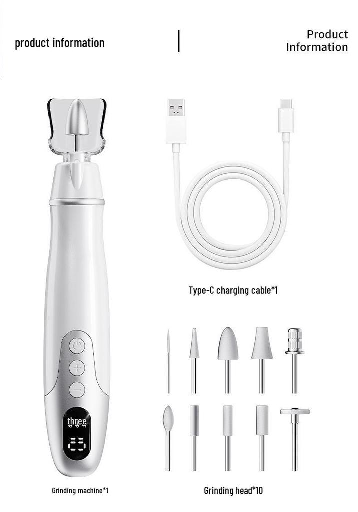 Portable Electric Nail File and Manicure Set
