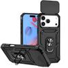 Armor Funda For iPhone 17 Pro Max Case Slide Camera Lens Protector Case For iPhone17 Pro Air 17Pro Max Magnetic Ring Stand Cover