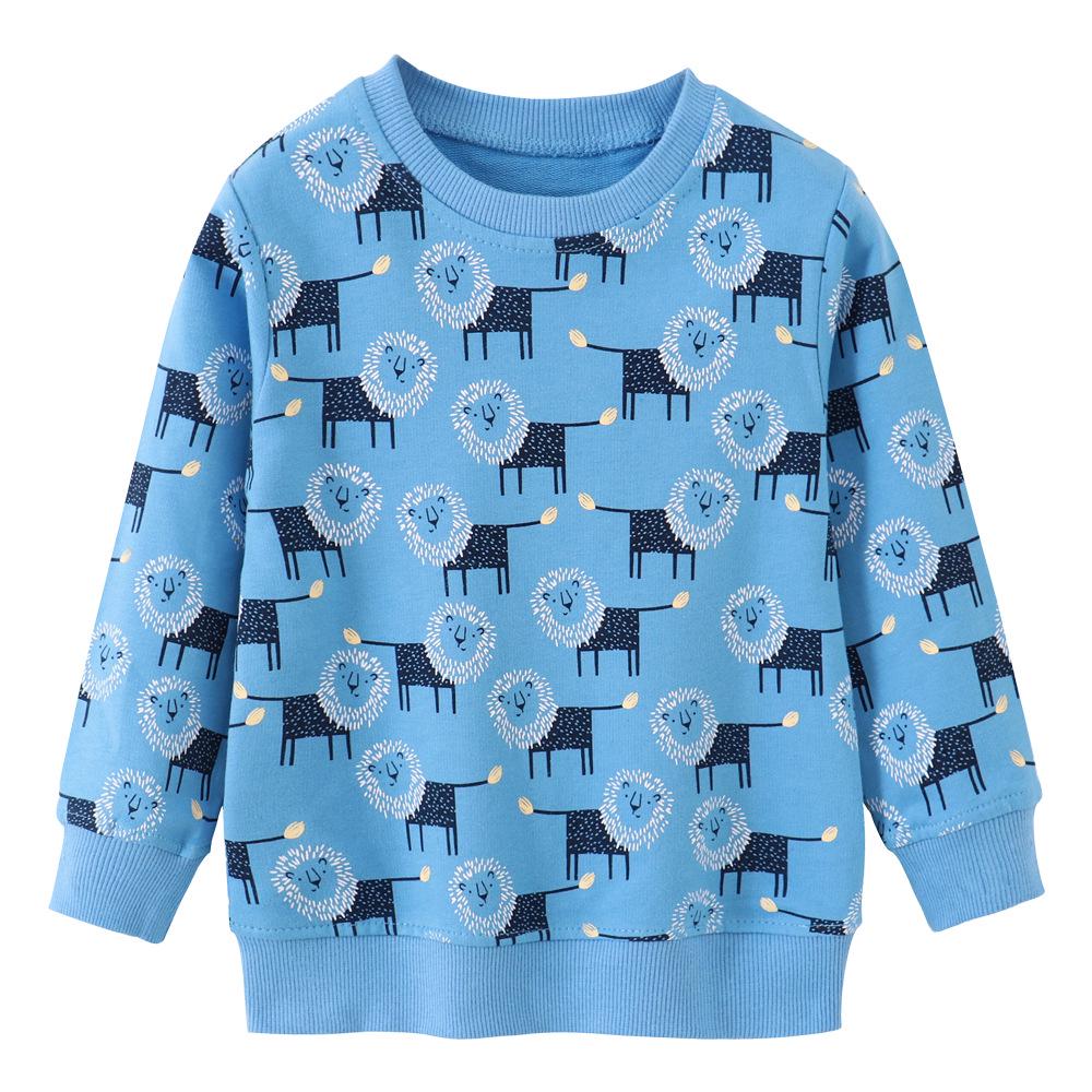 European Style Boys Long Sleeve Cotton Hoodie - Autumn/Winter Collection 90cm