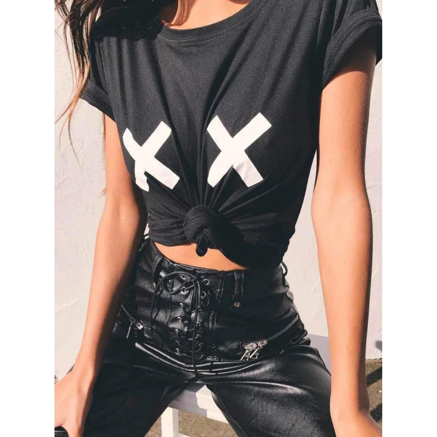 

Funny Breast Heart Print T Shirt Women Short Sleeve O Neck Loose Tshirt Summer Ladies Tee Shirt Tops Clothes Camisetas Mujer S чёрный