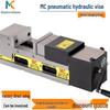 MC Precision 6" Hydraulic Vise for CNC Machining Center with Force Amplifying Boost and Flat Jaw Design