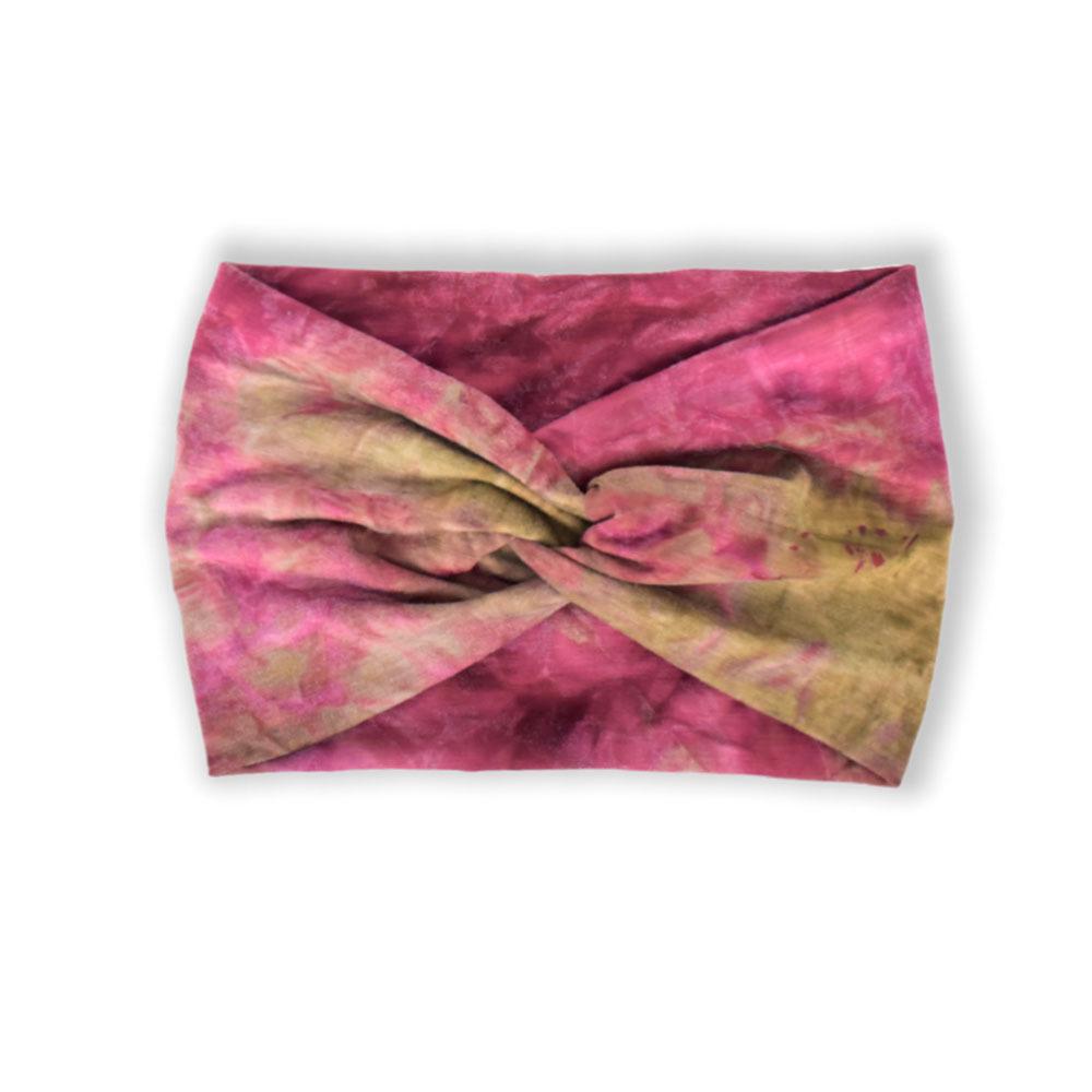 Faixa de cabeça elástica de ioga boêmia europeia e americana – acessório esportivo de cabelo com estampa cruzada de aba larga para mulheres