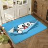 Doraemons Cartoon Fans Floor Mat Soft Thickened Absorbent Non-Slip Bedroom Living Room Door Mat Home Decor Flannel Rugs
