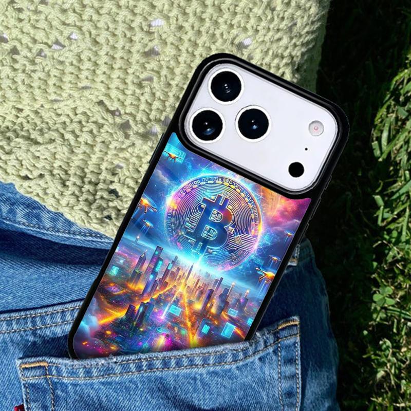Bitcoin BTC Phone Case Cover for IPhone 11 12 13 14 15 16e 17 Pro Max Coque for IPhone 17 Air