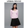 UR2026 Spring New Women's Textured V-Neck T-Shirt