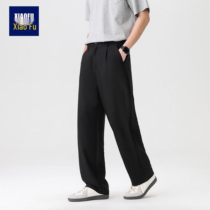 Men s Retro Old Money Style Linen Straight Leg Casual Pants XL