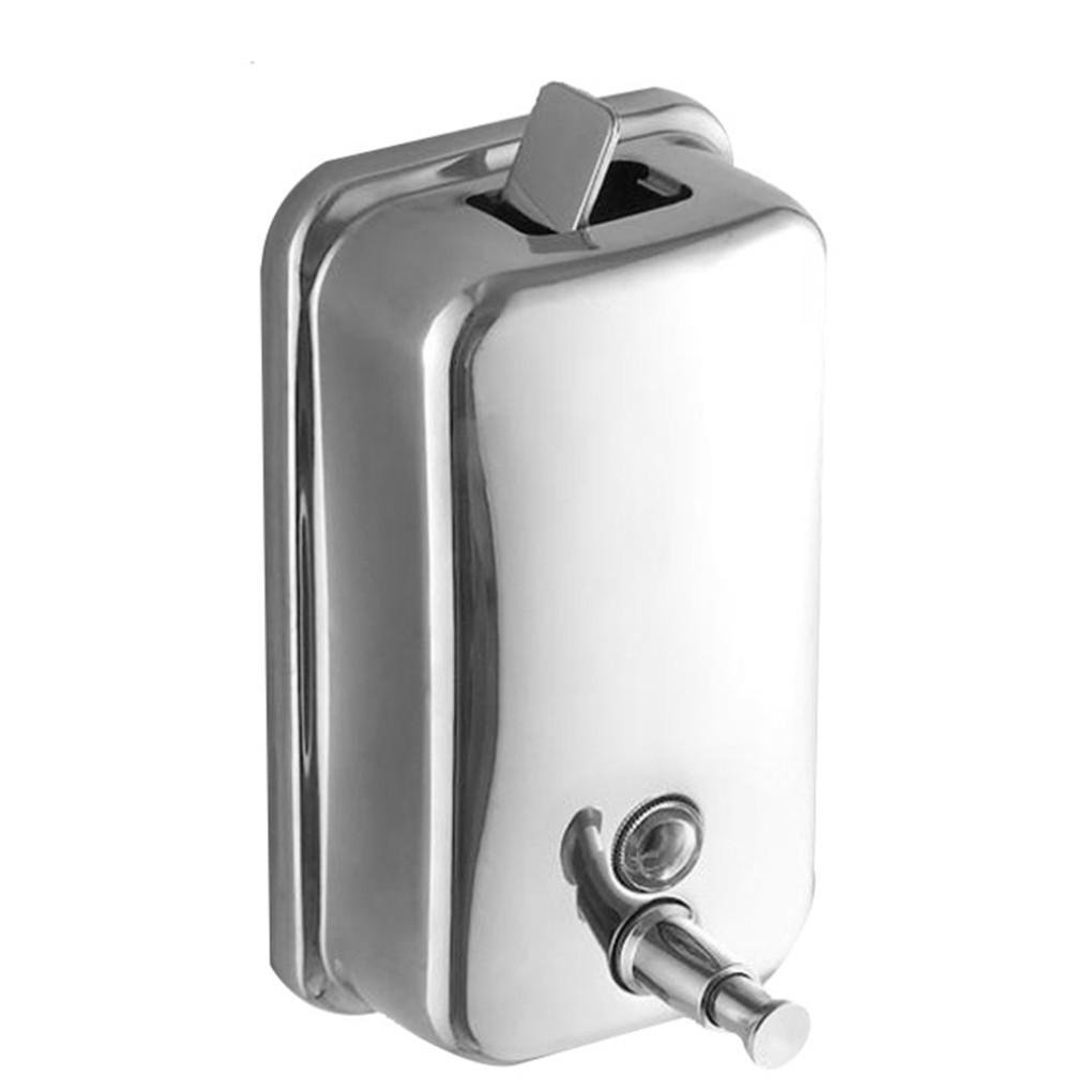 500/800/1000ML Wall Mounted Stainless Steel Shower Gel Dispenser, Leak-proof Soap Shampoo Lotion Pump Container for Bathroom Toilet