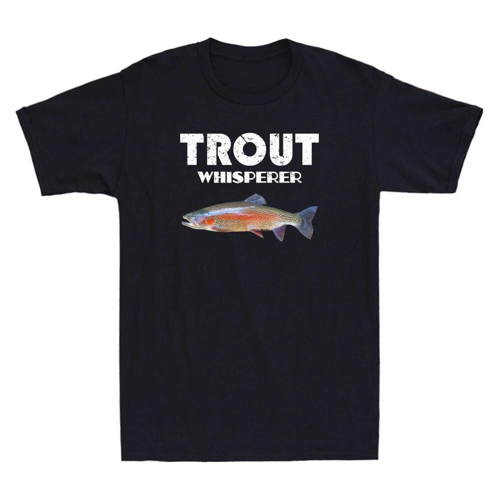 Trout Fishing Shirt Steelhead Rainbow Trout Whisperer Gift Vintage Men s T-Shirt XS