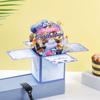 Happy Birthday 3D Pops-up Bouquet Birthday Wedding Greeting Card Fashion Paper Flowers