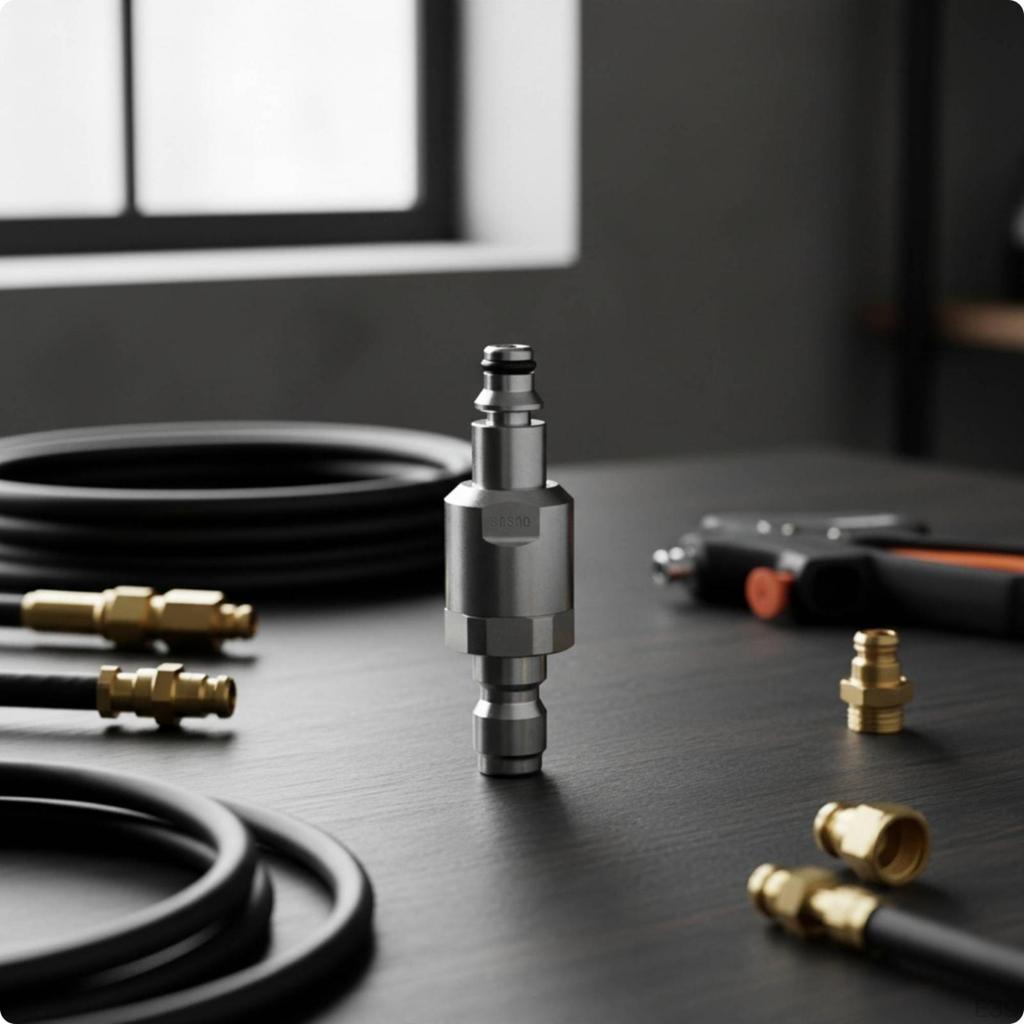 Pressure Washer Hose Fittings with Quick Release AntiTwist Disconnect Kit