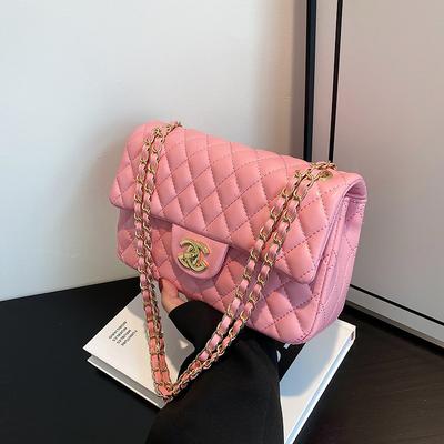 Bag Women's New Fashion Women's Bag Diamond Chain Bag Versatile Women's Shoulder Messenger Bag