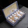Dehua Wanli Great Wall Embossed Kung Fu Tea Set Household Simple Pack Portable Company Opening Ceremony