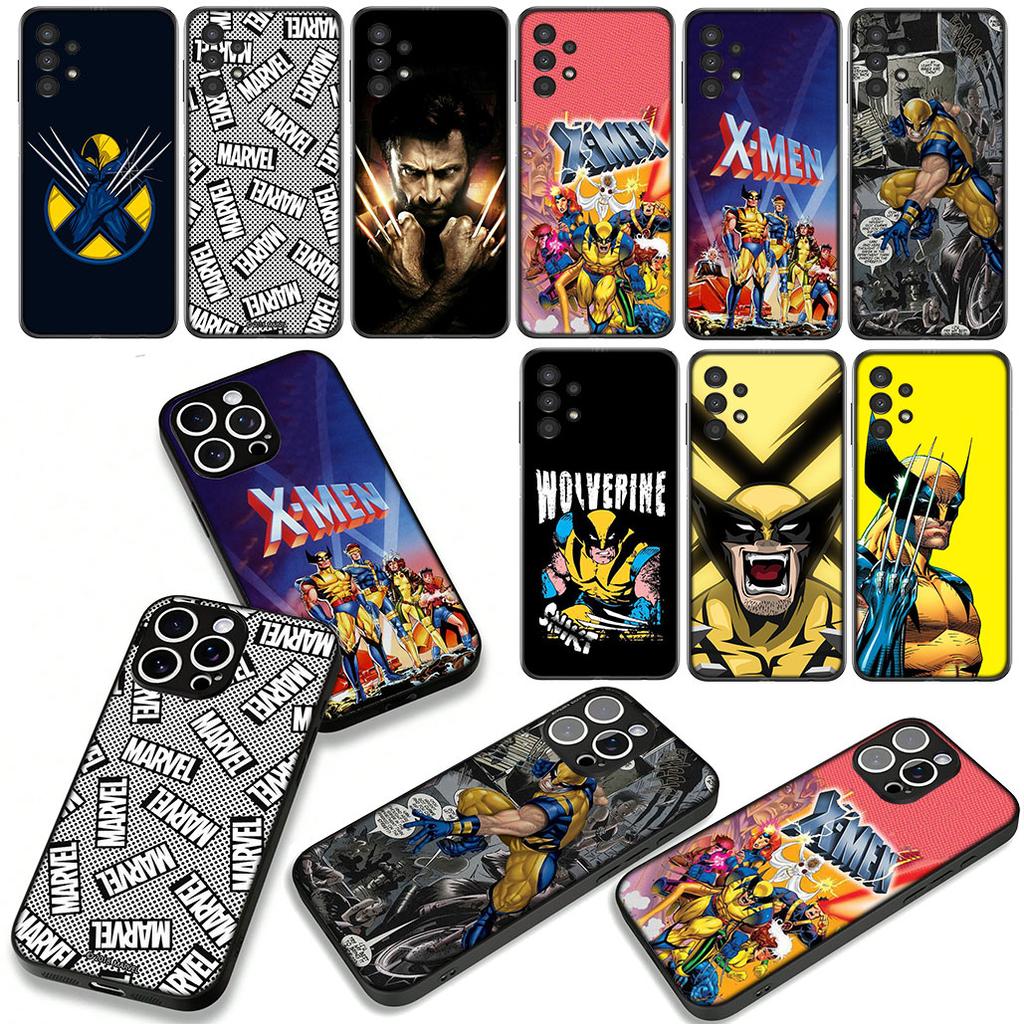for Samsung Galaxy A07 A13 A12 A14 A23 A42 A50 A51 A52 A53 A70 A71 A72 A21S A04 Note 20 9 8 10 Case Marvel X Men Wolverine Xmen