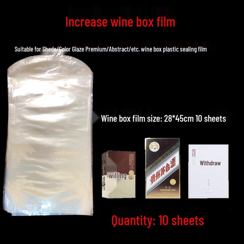 Wine Box Heat Shrink Wrap - Protective, Moisture-Proof, Dust-Proof Film for Wine Case Packaging