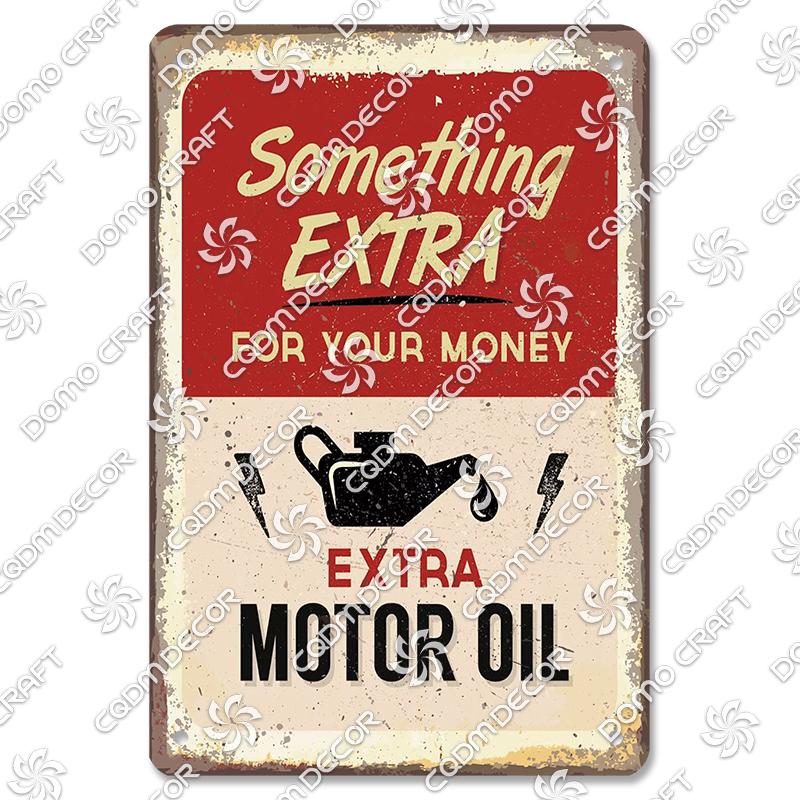 Motor Oil Poster Vintage Metal Plate Energol Oilzum Car Parts Oil Change Metal Tin Signs Wall Decor Garage Club Man Cave