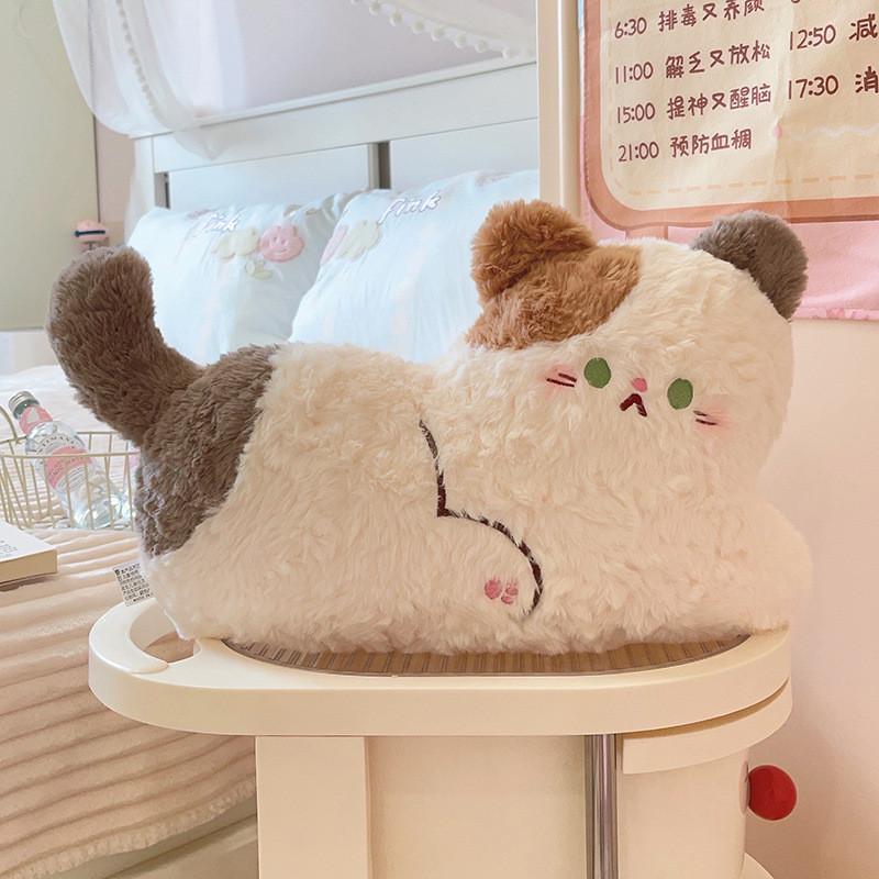 Calico Cat Plush Toy With Pp Cotton Filling For Soft Sleep Pillow Kids Gift