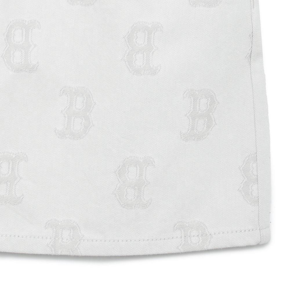 New MLB Boston Red Sox Denim Short Skirts Women's Cream 3FDSM0133-43CRS
