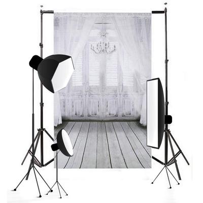 3 x 5 Fuß Vinyl-Hintergründe für Fenster, Boden, Dekoration, Studio, Fotografie, hellweiß