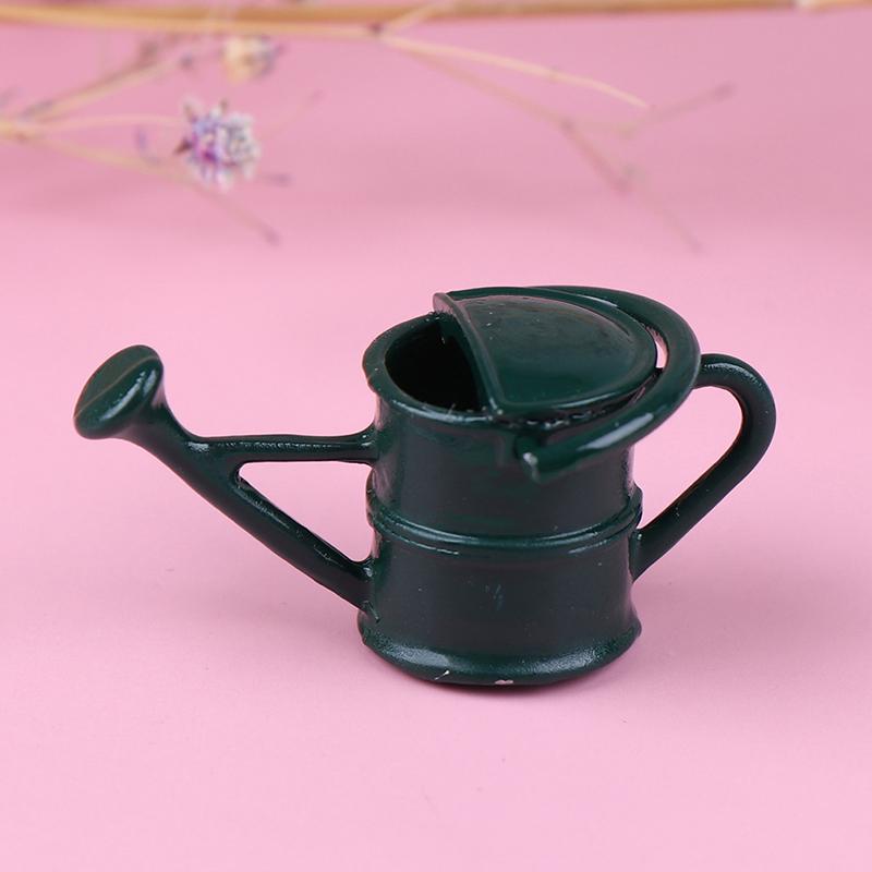1/12 Metal Watering Can Buckets Garden Miniature Decoration For Children Kids Dolls Acces Dollhouse Miniature Furniture Toys