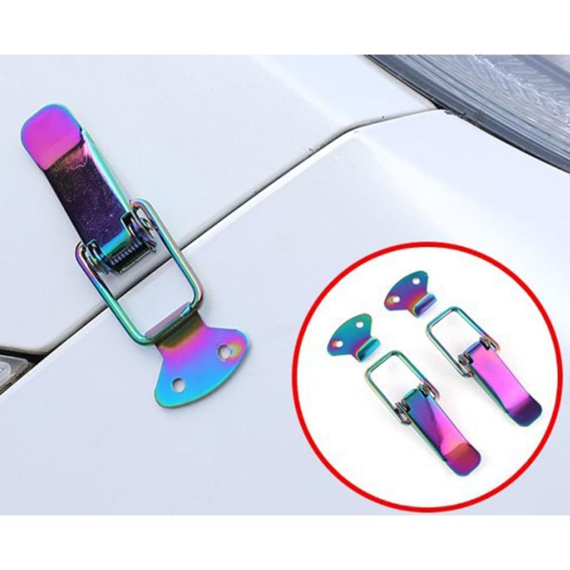 2 Pcs Bumper Fixed Lock Buckle Trunk Surround Fixed Decoration Buckle Paired