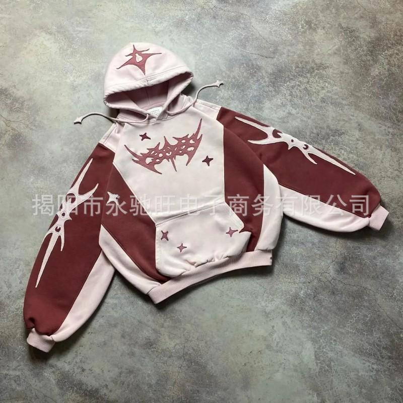 Unisex mikina Y2K s dlouhým rukávem, bavlněná, s potiskem, Streetwear, Oversized mikina, Pro teenagery, Podzim