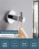 304 Stainless Steel Wall-Mounted Clothes Hook for Bathroom and Entrance - Single Hook for Coats, Hats, and Clothing