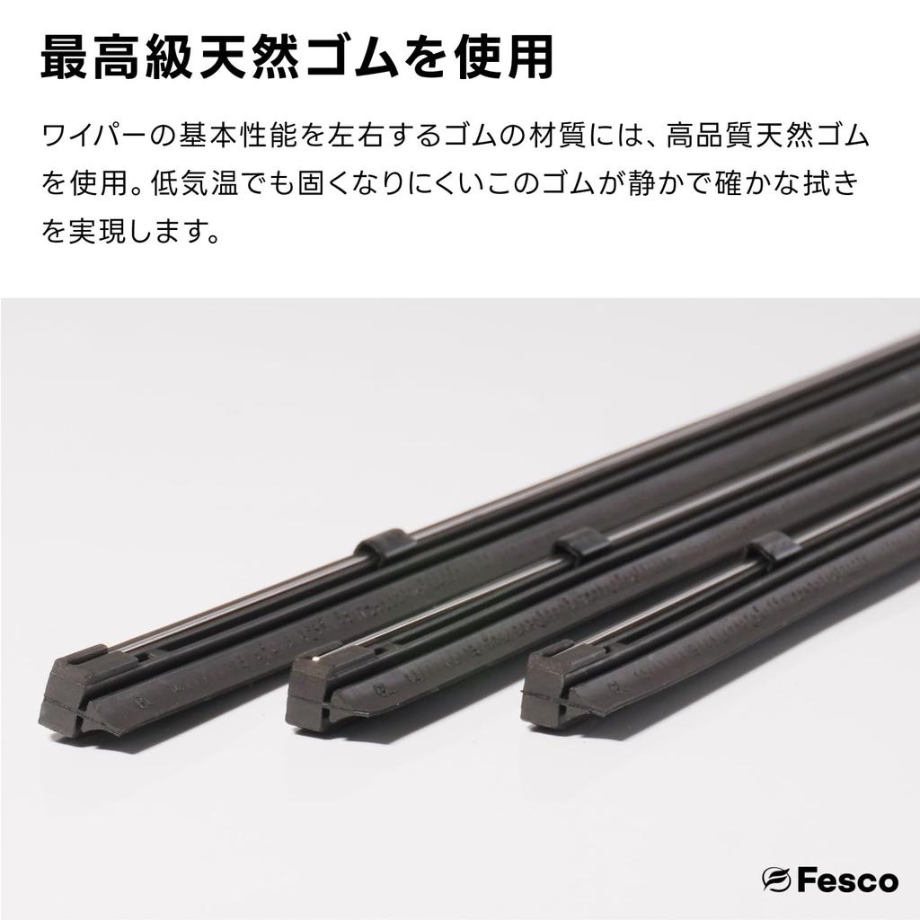Fesco Graphite Wiper Replacement Rubber (Refill), Total Length: 20.7 inches (525 mm), Rubber Width: