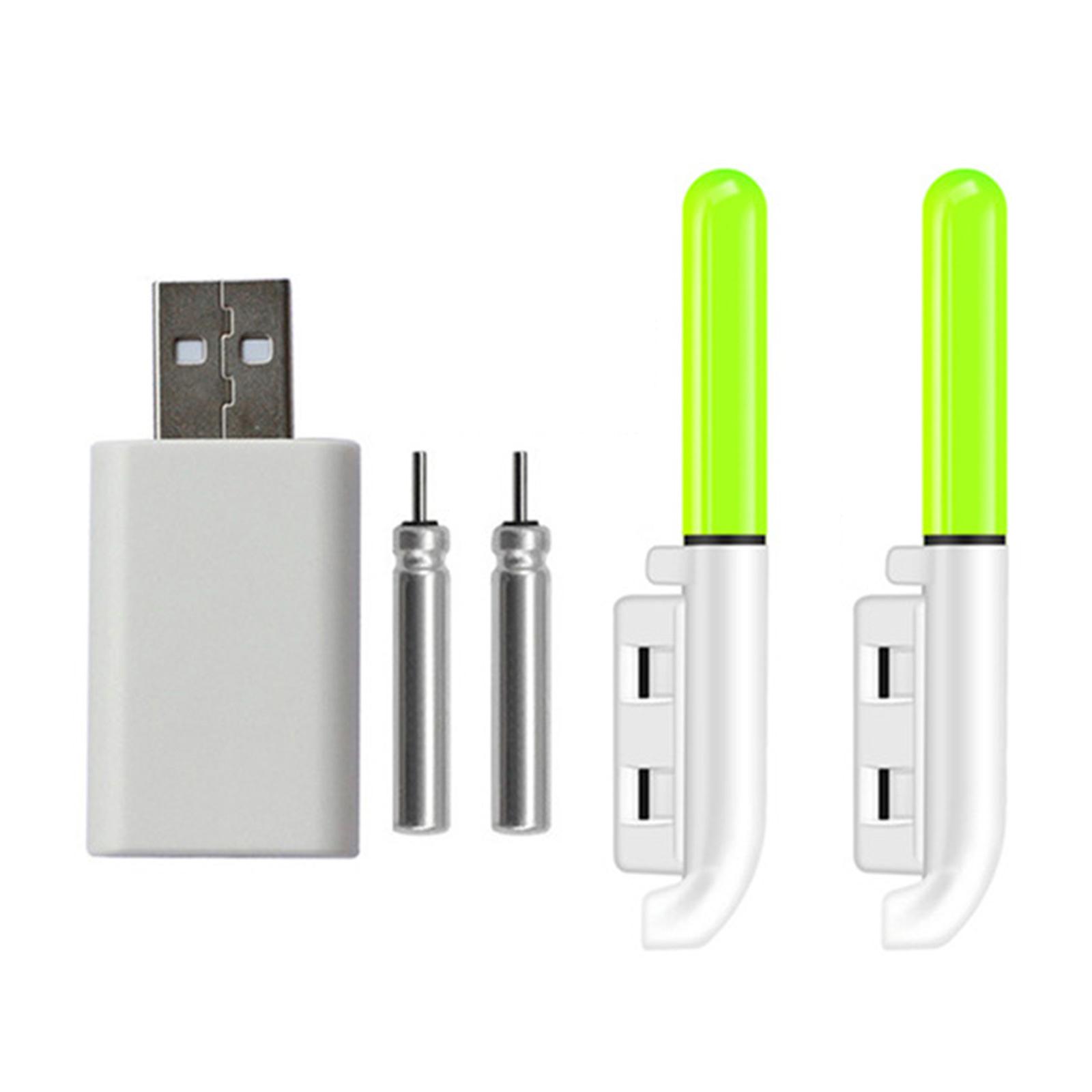 

Рыболовные светящиеся палочки с аккумулятором и зарядным устройством Светодиодная ночная удочка для рыбалки Водонепроницаемая светящаяся лампа A