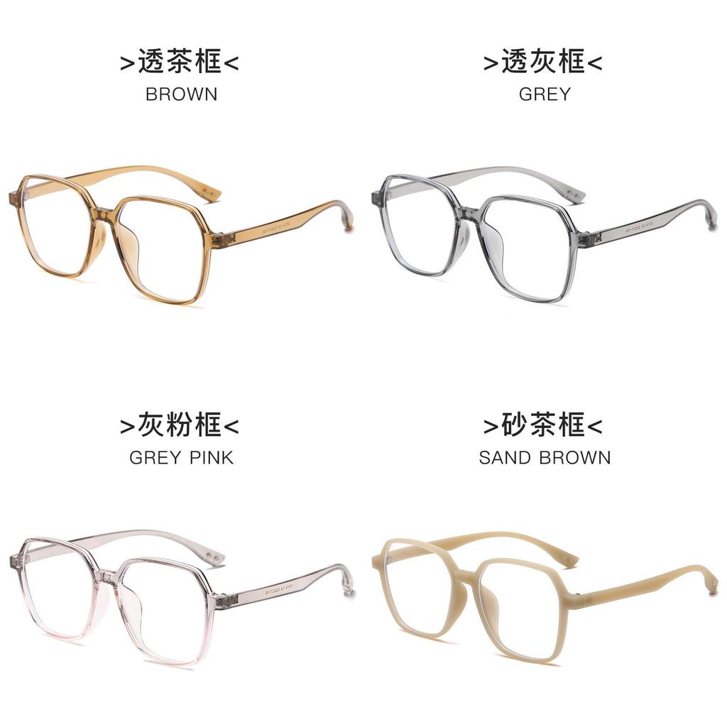 Geometric Eyeglass Frame With Blue Light Blocking For Fashionable Commuting Men And Women