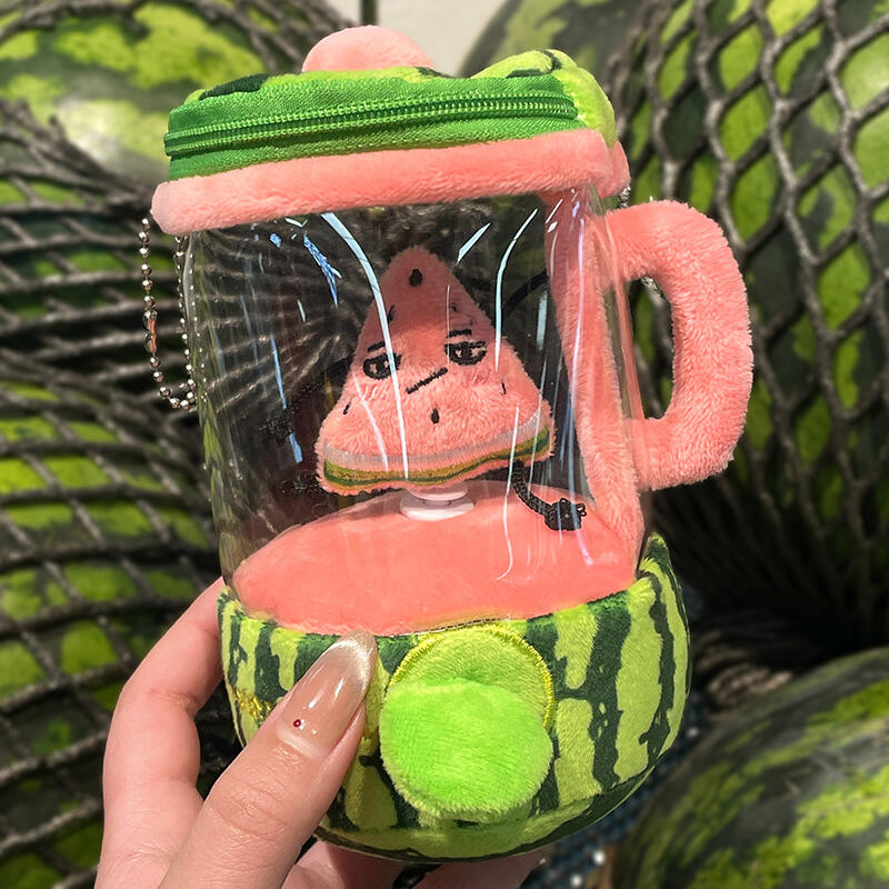 Cute Mixed Fruit Keychain Doll Keyring Watermelon Banana