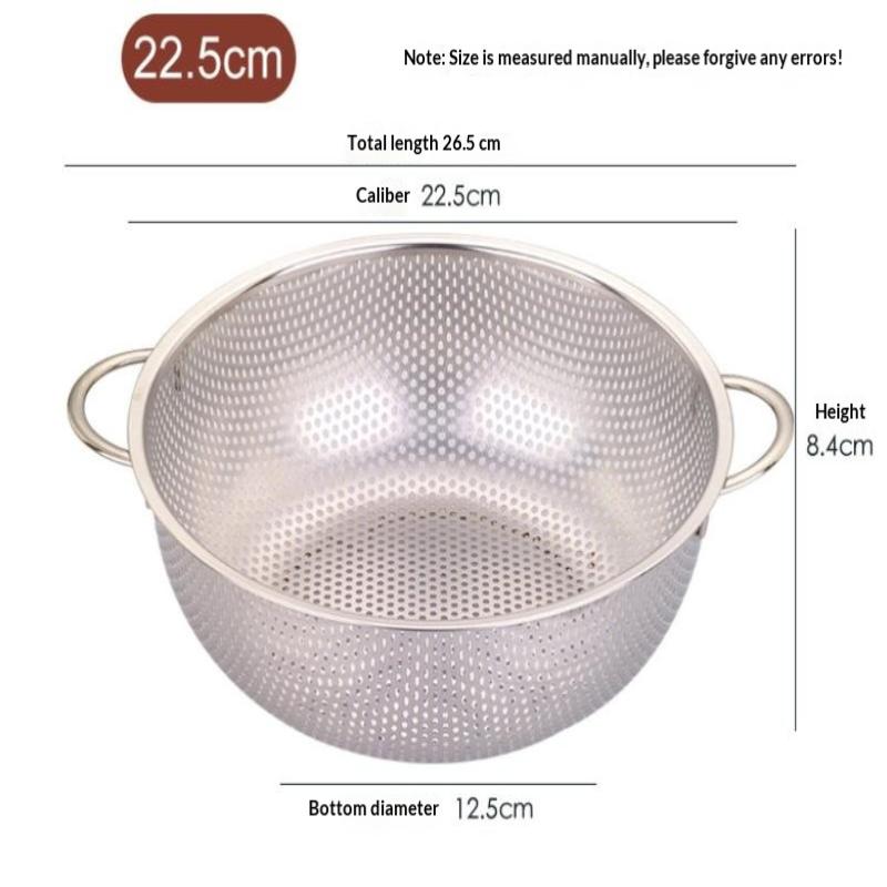 Cucina Acciaio Inossidabile Foro Rete Densa Setaccio Colino Scolapasta Cestelli