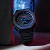 G-Shock City Battle Casual Fashion Trend Shockproof Waterproof Quartz Movement Resin Strap Watch Men watches Black GA-2100VB-1APR