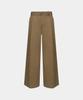 Noiseu M Cotton Belted Wide Pants - Beige