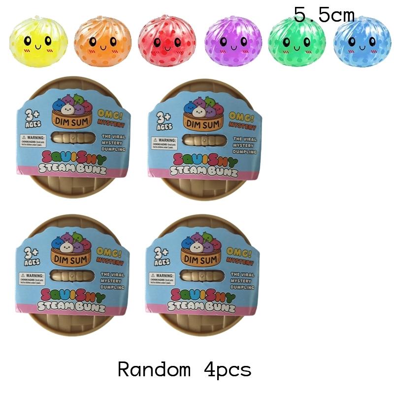 Mini Blind Box Glitter Dumpling Squishy Maltose Series With Box Dumplings Sensory Squeeze Toy For Stress Relief Random Color