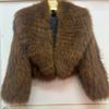 Real Raccoon Fur Coat Quilted Braided Large Lapel Fur Coat High Waist Short Style Youthful Temperament Winter Top