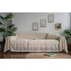 Terylene Beige Crochet Retro French Hollowed-out Lace Sofa Set Picnic Blanket Throw Blanket Three-seater Sofa Cushion Dust Proof