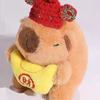 Cute Capybara Car Ornaments Car Dashboard Soft Screen Edge Decor Cartoon Auto Interior Decorations