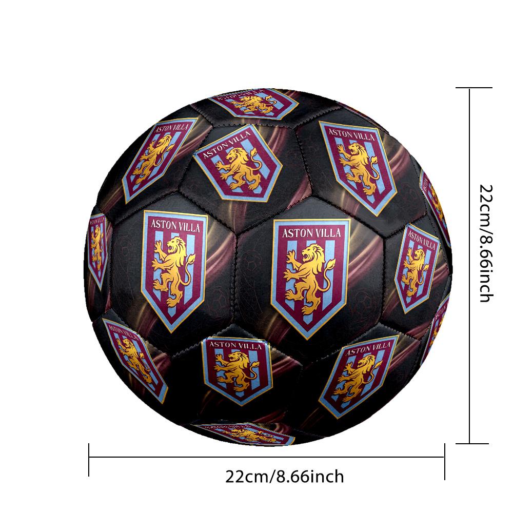 Aston Villa Football Size 5 Standard Football Durable Training Match Soccer Ball for Adult Outdoor Sports