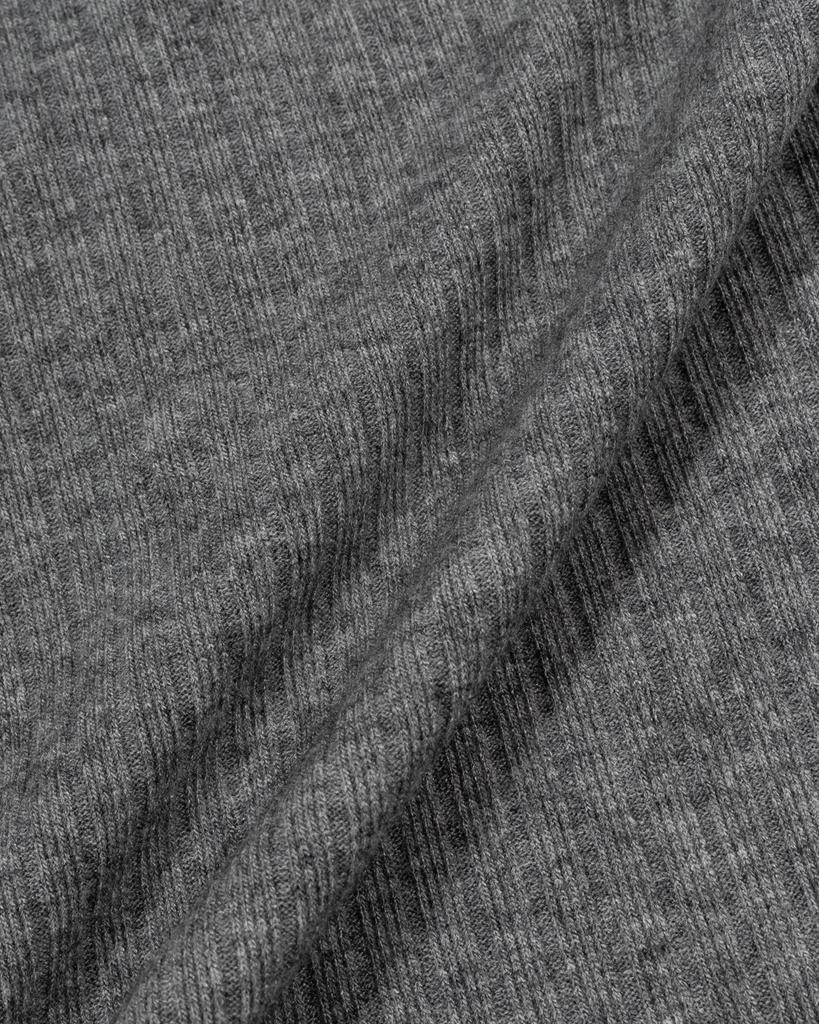 MOAA Henley Rib Knit Top (Gray)
