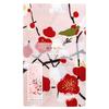 Hamamonyo Illustrated Hand Red and White Plum Blossoms and Snow Pink Towel, Peony,