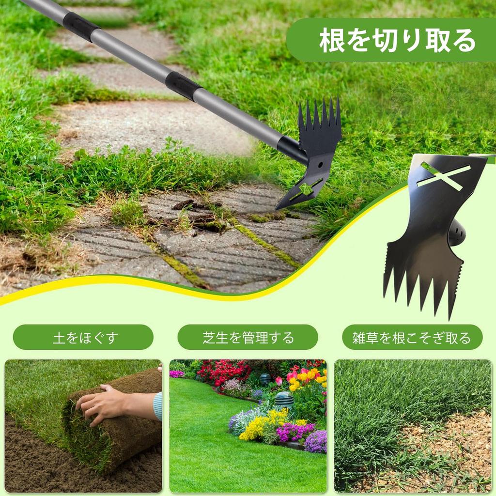Weed Telescopic Rake with Stainless Steel Weed Handheld Weed Weed Manual Weed Garden Long Brush, Rake, Handle, Puller, Snatcher, Puller, Puller, Tool,