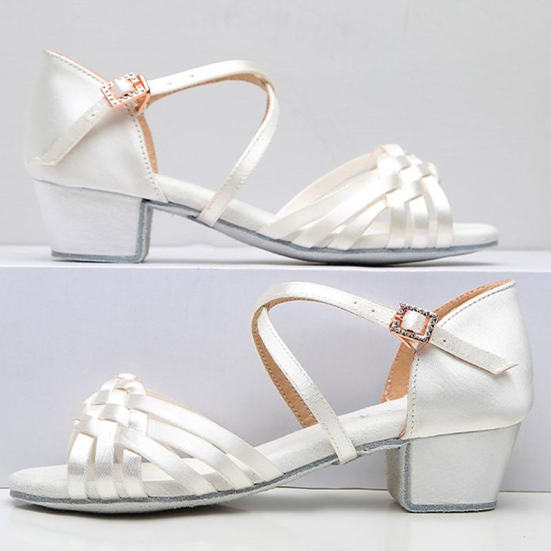Kinder Latein Tanzschuhe Mädchen Frau Standard Tango Tanzschuhe Großhandel Tanzschuhe Für Mädchen Niedriger Absatz Kinder Salsa Sandalen