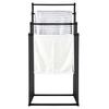 Bathroom Stand with 4 Arms, Loft Style, Black Hanger, Metal Loft Holder