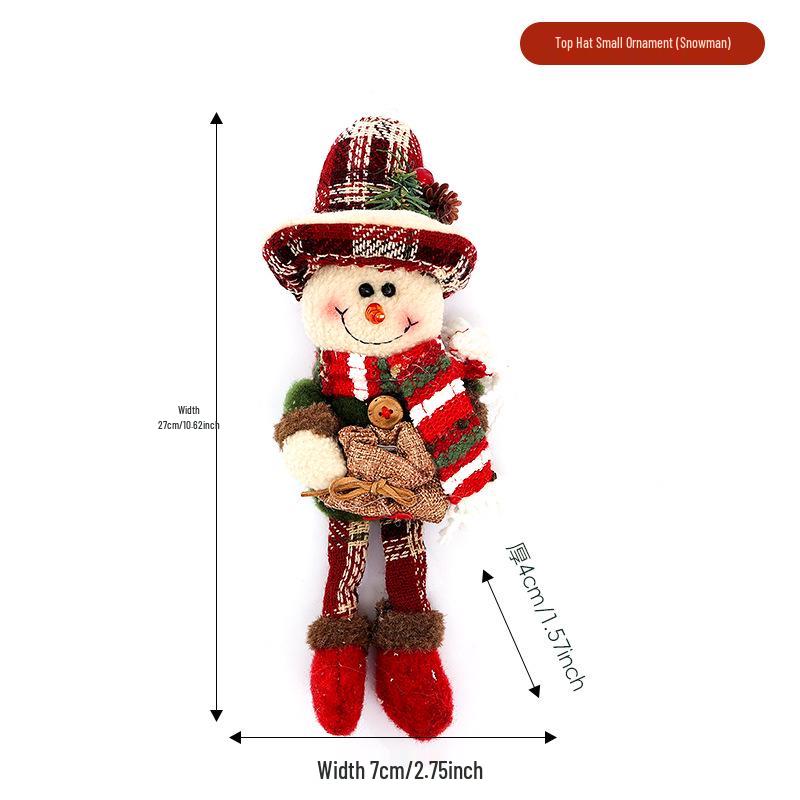 Elegantes grenzüberschreitendes Weihnachts-Wichtelpuppen-Geschenk - Langbeiniges Rudolph-Ornament