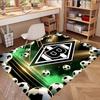 Borussia Mönchengladbach Druckteppich, Waschbarer Bodenläufer, Für Eingangsbereich Studentenwohnheim Waschküche Büro Arbeitszimmer, Heimdekoration Geburtstag Weihnachtsgeschenk