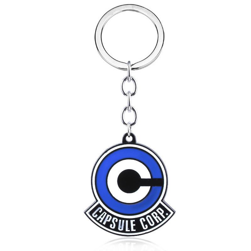Dragon Ball Capsule Corp Metal Keychain With Charms For Anime Fans And Collectors Keychain