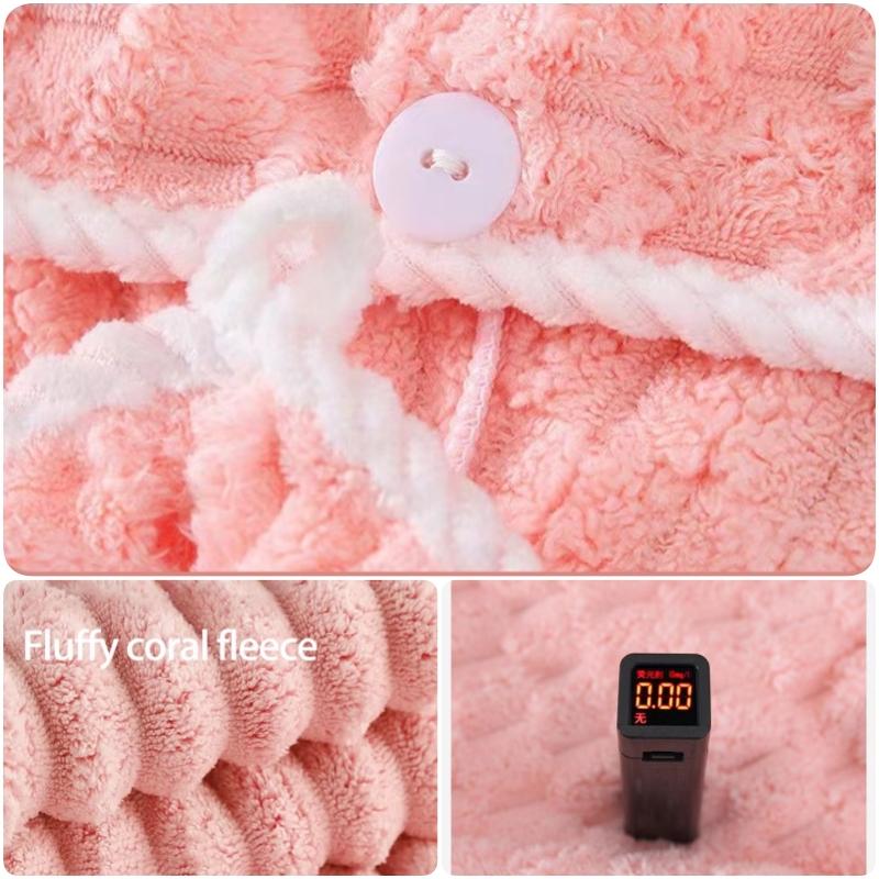 1PC Women Long Hair Drying Towel Fast Drying Hair Cap Cute Quick Dry Hair Cap Strongly Absorbent Towel Bath Hats
