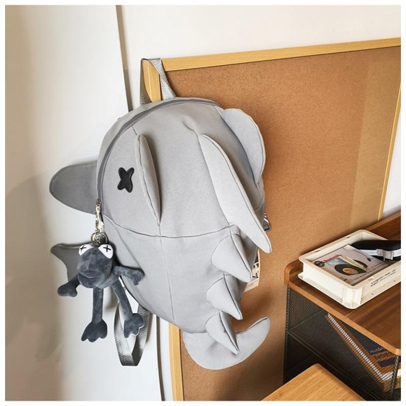 Dinosaur Shark Creative Monster Backpack Cartoon Backpack for Men and Women New Funny Personality Student Tide Bag.