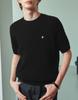 Meleugo Cable Round Men'S Short Sleeve Knit [Black]