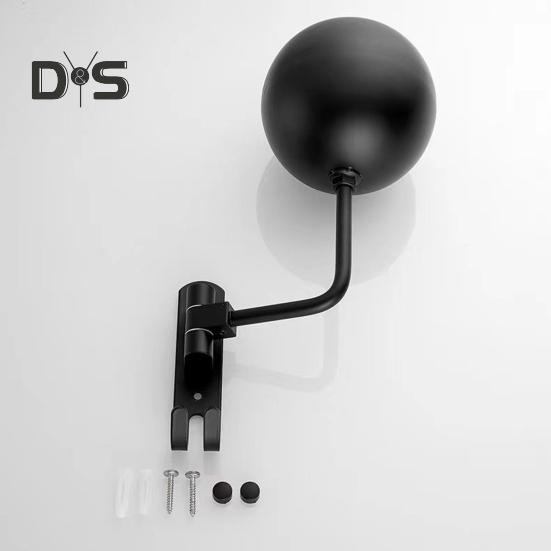 Motorcycle Helmet Rack Helmet Display Hanger Stand Strong Load-Bearing Wall Mount 180-Degree Rotation Metal Bike Helmet Holder